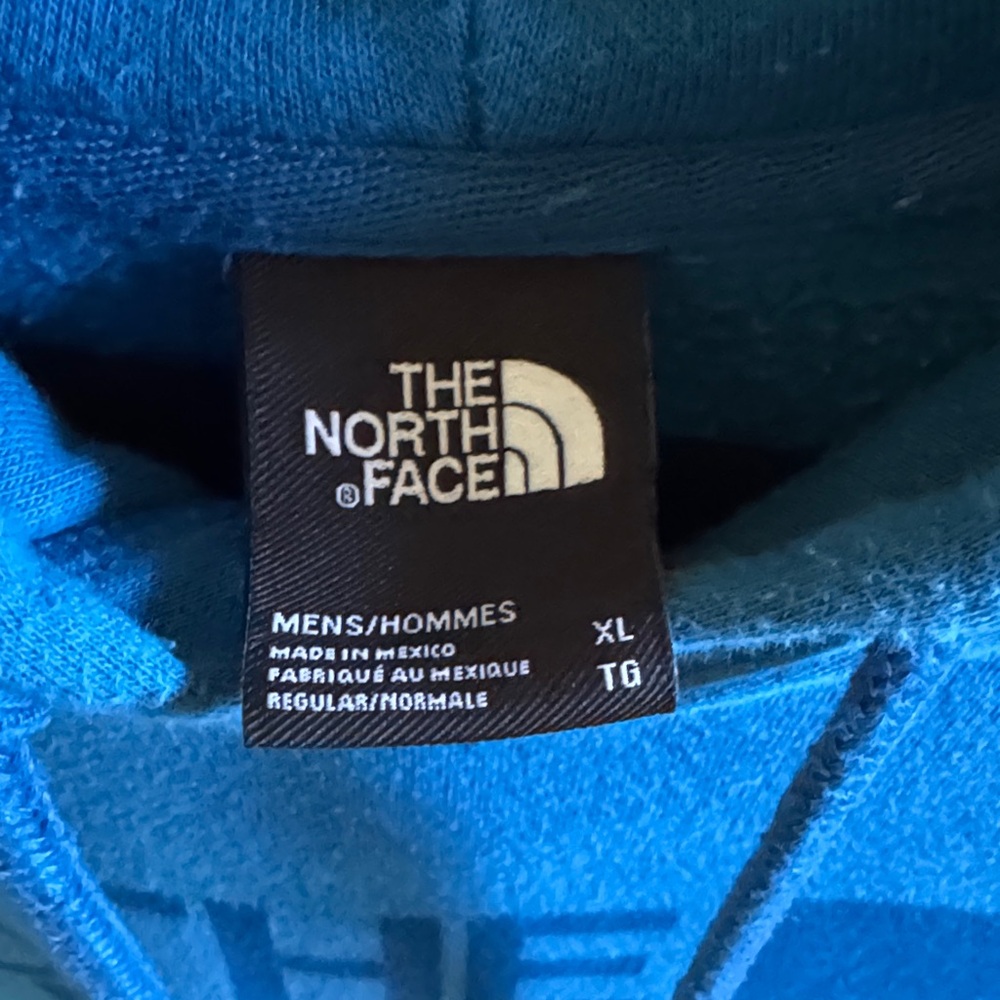 The North Face Men's XL Hoodie blue - Picture 3 of 5